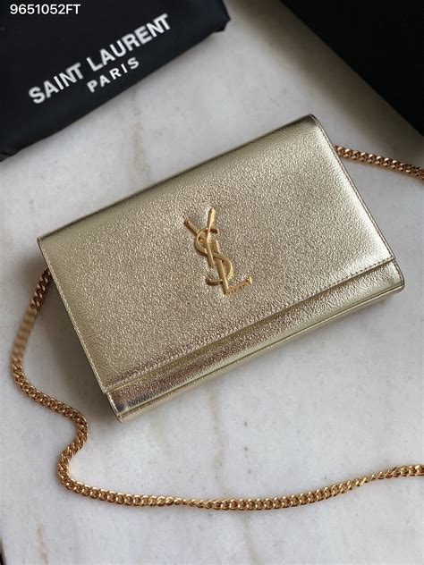 ysl clutch purse with chain.